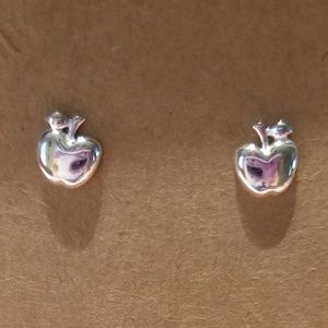 Sterling silver apple errings